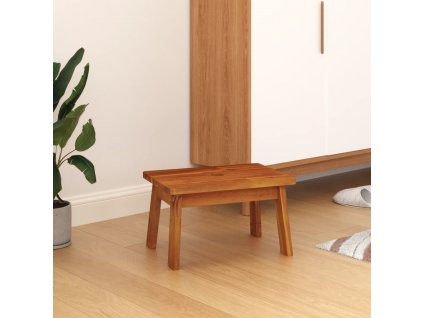 Stolička 38 x 26 x 22 cm masivní akáciové dřevo [153332]