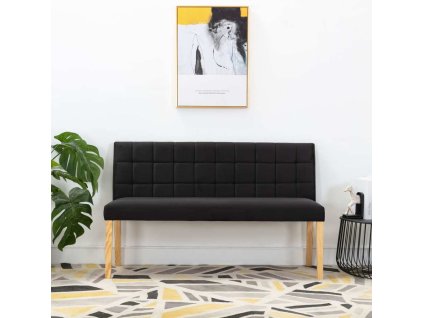 Lavice 140 cm samet [288575] (Barva Černá)