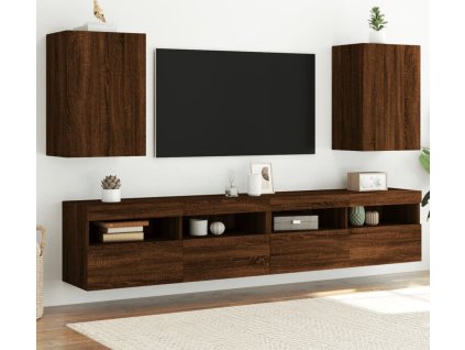 Nástěnné TV skříňky 2 ks 40,5x30x60 cm kompozit [836923]