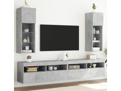 TV skříňky s LED osvětlením 2 ks 30,5 x 30 x 90 cm [837008]