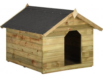 Zahradní psí bouda s otevírací střechou impregnovaná borovice [45151]
