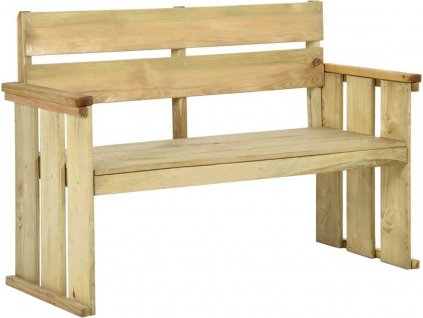 Zahradní lavice 121 cm impregnované borové dřevo [318407]