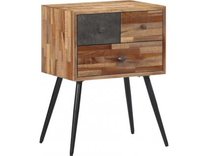 Noční stolek 47 x 31,5 x 60 cm masivní teakové dřevo [358538]