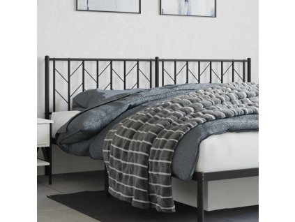 Kovové náhradní čelo postele 193 cm [374474] (Barva Černá)