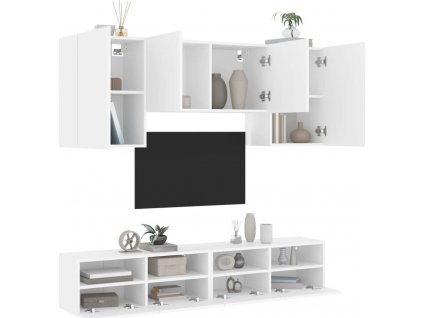 5dílná obývací stěna kompozitní dřevo [3216525]
