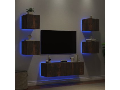 5dílná obývací stěna s LED osvětlením [3216864]