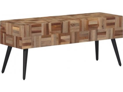 Lavice 110 x 35 x 45 cm masivní recyklovaný teak [358523]