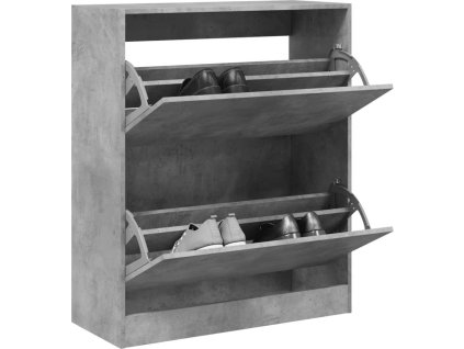 Botník 80 x 34 x 96,5 cm kompozitní dřevo [839969] (Barva Betonová šedá)