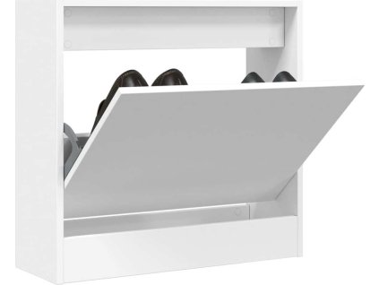 Botník 60 x 21 x 57 cm kompozitní dřevo [839882] (Barva Bílá)