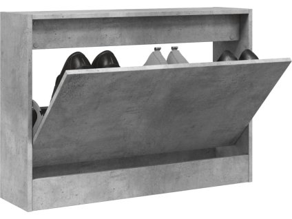 Botník 80 x 21 x 57 cm kompozitní dřevo [839913] (Barva Betonová šedá)