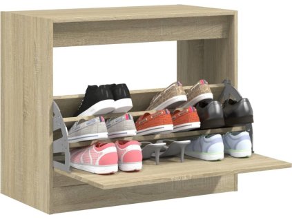 Botník 80 x 42 x 69 cm kompozitní dřevo [840003] (Barva dub sonoma)