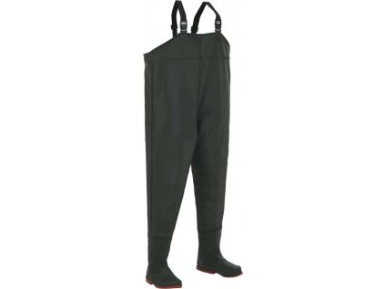 Brodící kalhoty s holínkami zelené velikost 38 [133653]