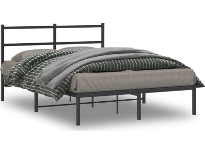 Kovový rám postele s čelem 140 x 200 cm [355366]