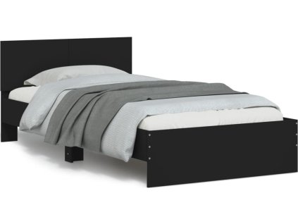 Rám postele s čelem 100 x 200 cm kompozitní dřevo [838618]