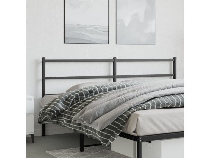 Kovové čelo postele 200 cm [355403] (Barva Černá)