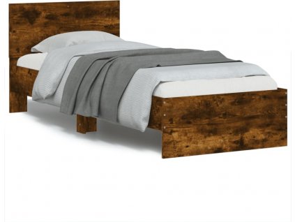 Rám postele s čelem 90 x 190 cm kompozitní dřevo [838656]