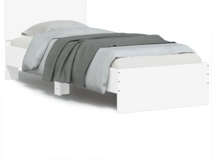 Rám postele s čelem 90 x 200 cm kompozitní dřevo [838624]