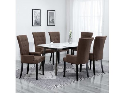Jídelní židle s područkami 6 ks textil [276913]