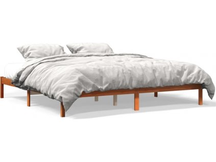 Rám postele voskově hnědý 180 x 200 cm masivní borovice [844866]