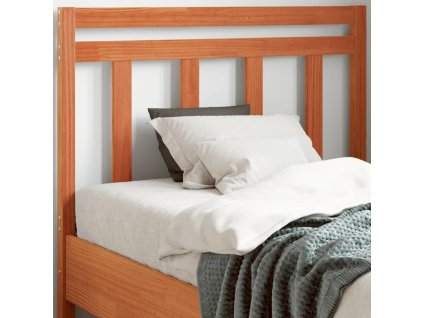 Čelo postele voskově hnědé 100 cm masivní borové dřevo [844178] (Barva Voskově hnědá)