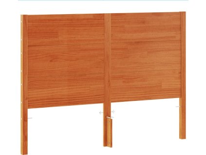 Čelo postele voskově hnědé 160 cm masivní borové dřevo [844326] (Barva Voskově hnědá)