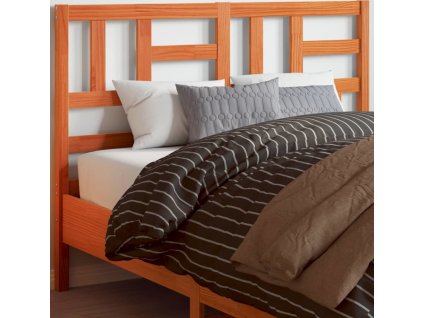 Čelo postele voskově hnědé 150 cm masivní borové dřevo [844262] (Barva Voskově hnědá)