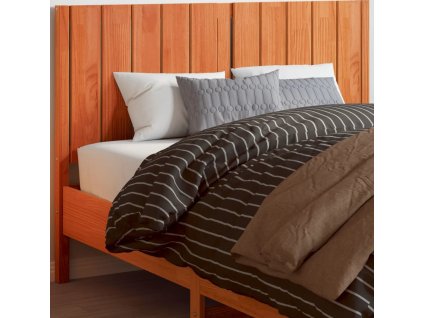 Čelo postele voskově hnědé 135 cm masivní borové dřevo [844343]
