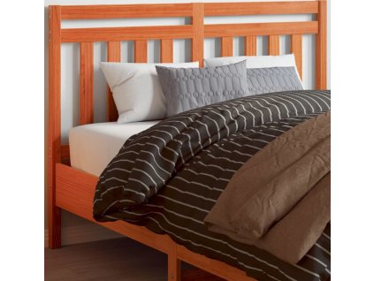 Čelo postele voskově hnědé 135 cm masivní borové dřevo [844180] (Barva Voskově hnědá)