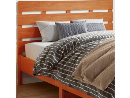 Čelo postele voskově hnědé 150 cm masivní borové dřevo [844446]
