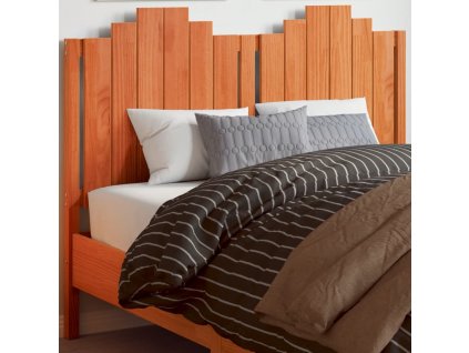 Čelo postele voskově hnědé 135 cm masivní borové dřevo [844283]