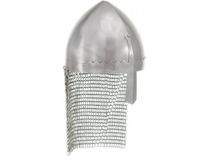 Římská přilba pro LARPy replika stříbro ocel [286211]
