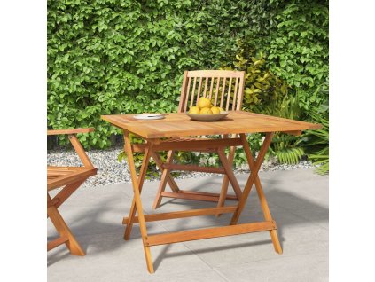 Skládací zahradní stůl 90 x 90 x 75 cm masivní akáciové dřevo [319671]