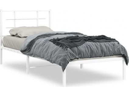 Kovový rám postele s čelem 90 x 190 cm [355602]