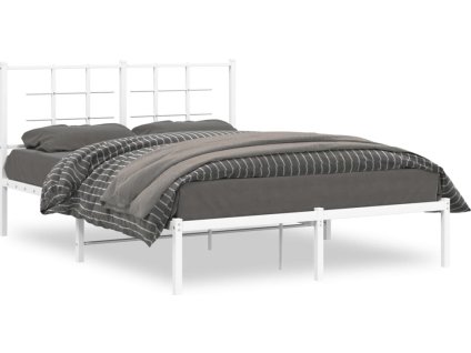Kovový rám postele s čelem 135 x 190 cm [355609]