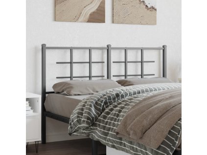 Kovové čelo postele 140 cm [355643] (Barva Bílá)