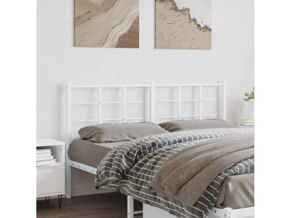 Kovové čelo postele 160 cm [355645] (Barva Bílá)