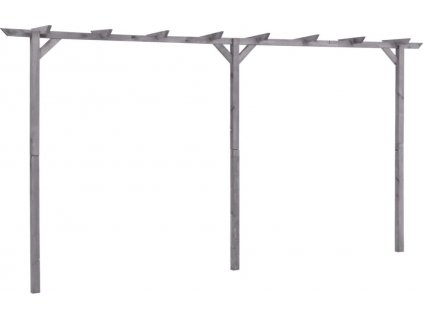 Zahradní pergola šedá 400 x 40 x 205 cm impregnovaná borovice [313568]