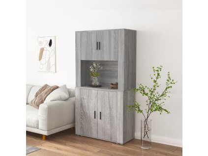 Skříň highboard šedá sonoma kompozitní dřevo [3185357]