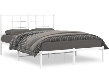 Kovový rám postele s čelem 140 x 190 cm [355610]