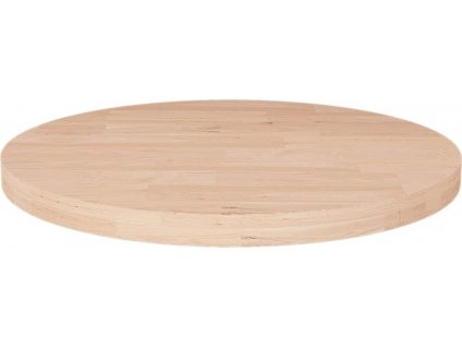 Kulatá stolní deska Ø50x2,5 cm masivní dub bez povrchové úpravy [342902]