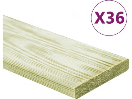 Podlahová prkna 36 ks 4,32 m² 1 m impregnované borové dřevo [3107769]