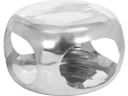 Konferenční stolek hliník 50 x 30 x 30 cm stříbrný [359612]