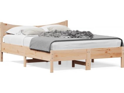Rám postele 140 x 200 cm masivní borovice [844725]