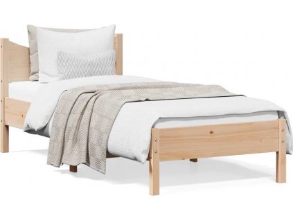 Rám postele 75 x 190 cm masivní borové dřevo [844757]