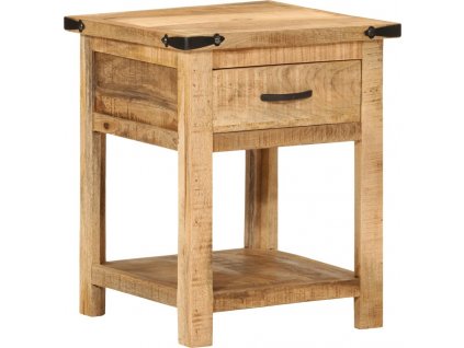 Noční stolek 40 x 40 x 50 cm masivní mangovníkové dřevo [372716]