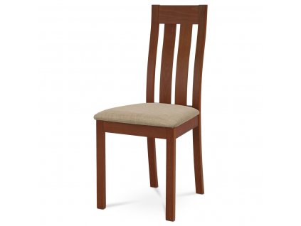 Jídelní židle ISAC, masiv buk/třešeň/látkový béžový potah