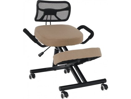 Ergonomická klekačka, béžová/černá, RUFUS [0000301585]