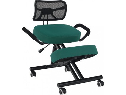 Ergonomická klekačka, zelená/černá, RUFUS [0000301586]