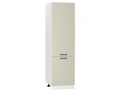 D60LOP/L d. skříň 2-dveřová na vest. lednici INGRID bílá/coffee mat