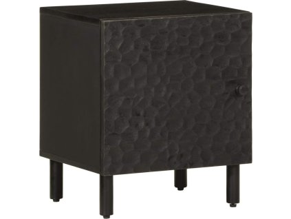 Noční stolek 40 x 33 x 46 cm masivní mangovníkové dřevo [356887] (Barva Přírodní)